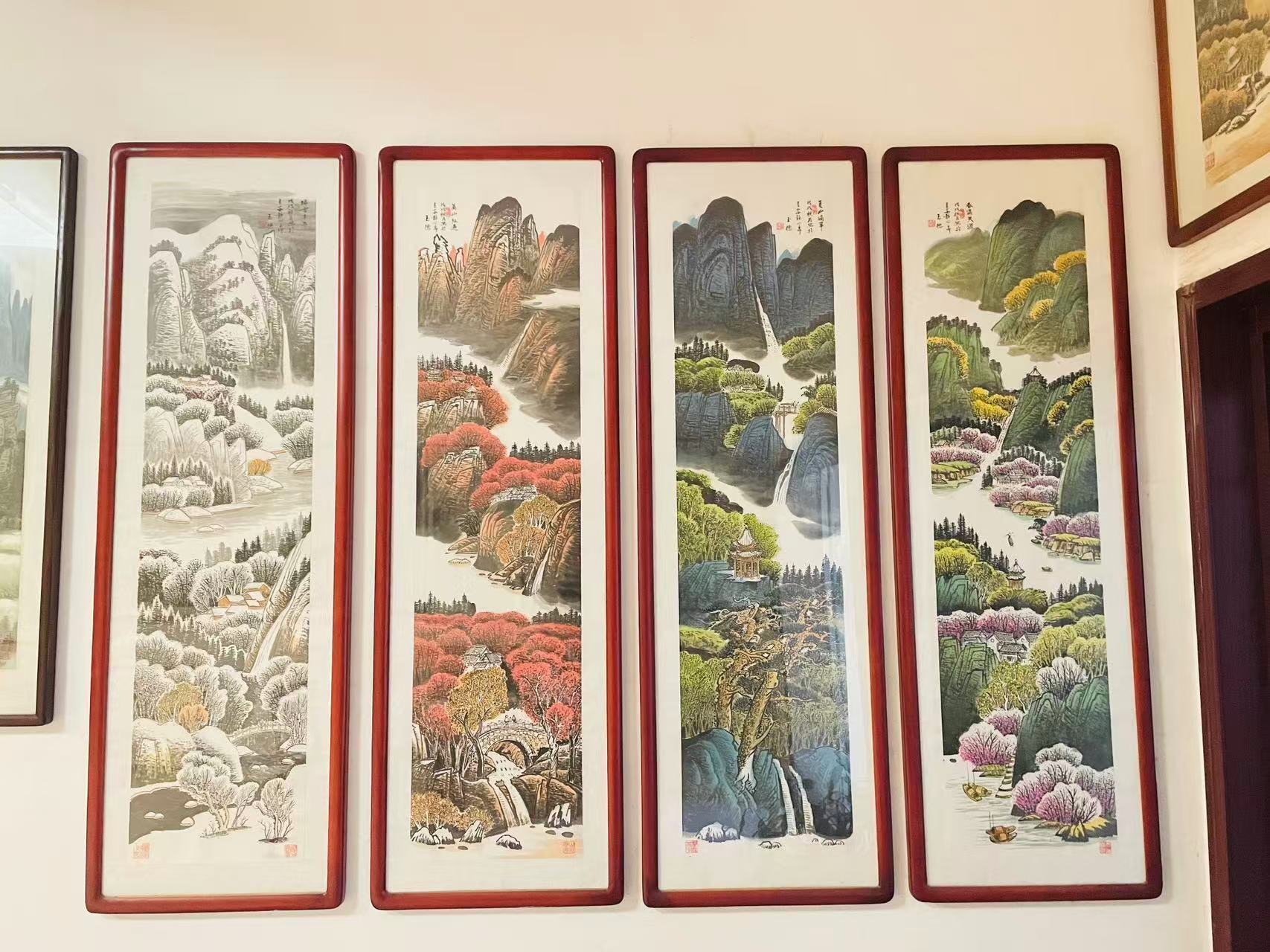 手工装裱字画展示